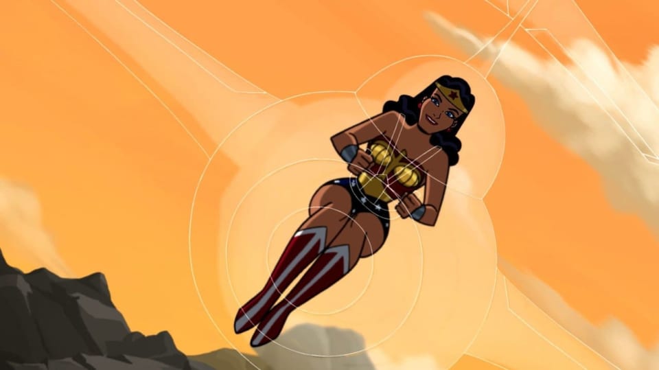 Wonder Woman v neviditelném letadle